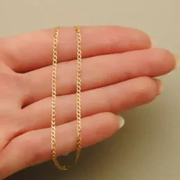 Cadena oro 18k unisex 60 cm. barbada 1.5 mm. reasa