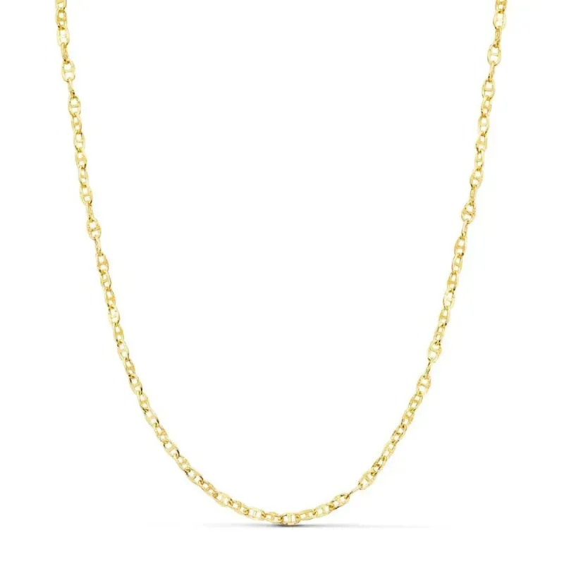 Cadena oro 18k unisex 45 cm. ancla hueca 2 mm.