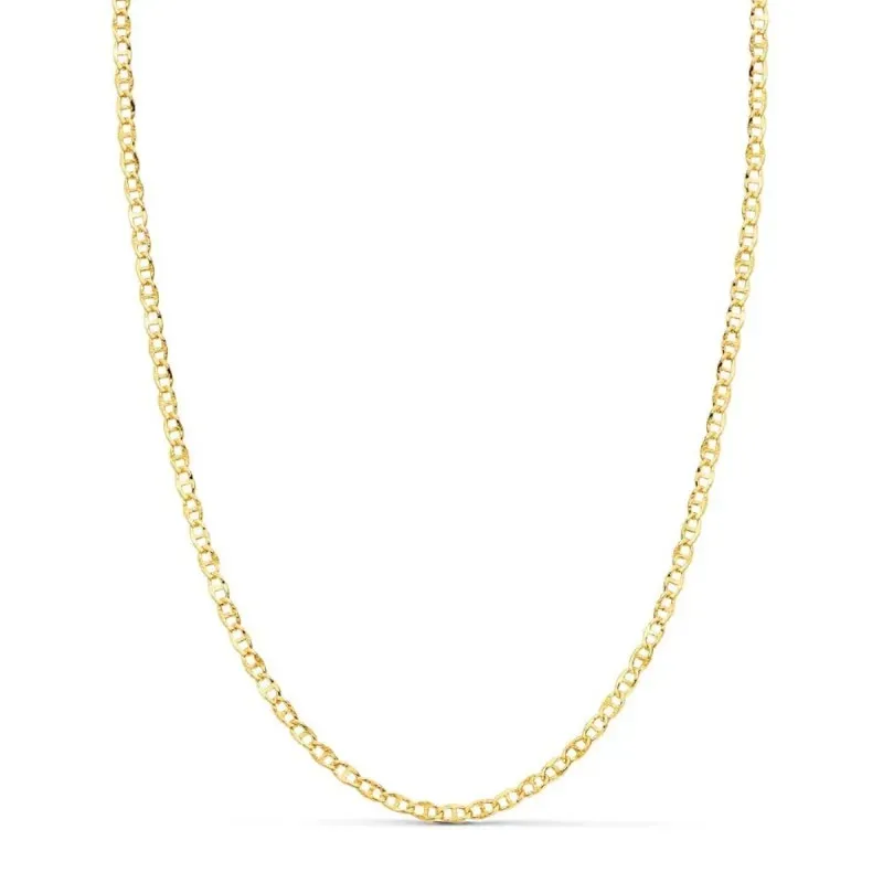 Cadena oro 18k unisex 45 cm. ancla hueca 2 mm.