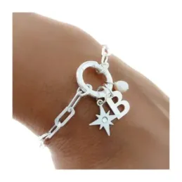 Pulsera plata Ley 925m mujer 17 cm. forzada alargada reasa marinera 1