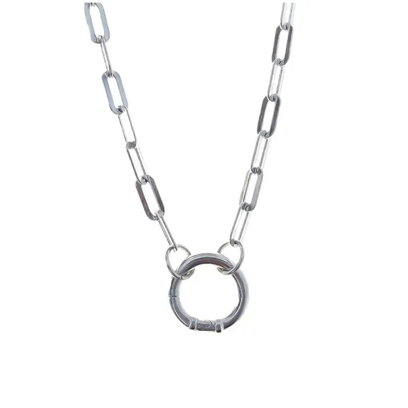 Gargantilla plata Ley 925m mujer 42.5 cm. forzada alargada