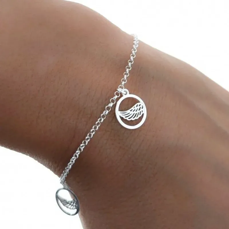 Pulsera plata Ley 925m mujer 17 cm. rolo combinada círculos calados c