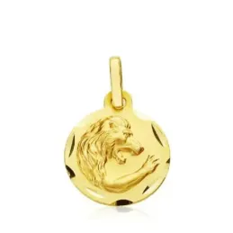 Colgante horóscopo signos del zodiaco oro 9k unisex 13 mm. signo LEO