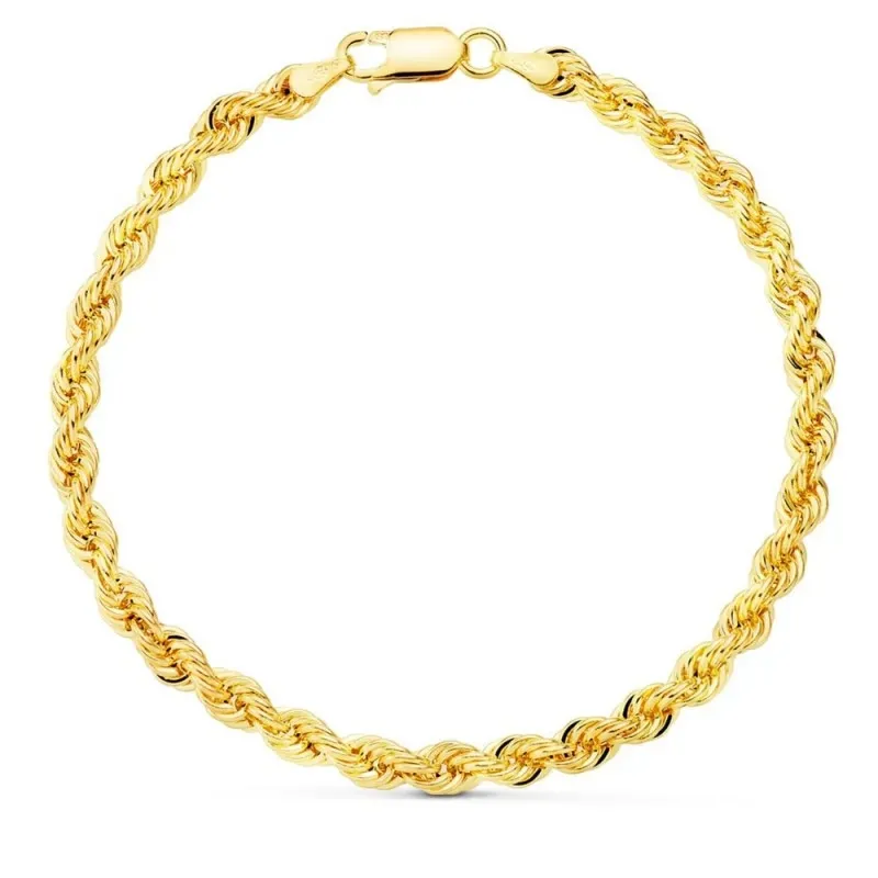 Pulsera Oro 18k cordón salomónico 19 cm.