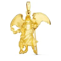 San Rafael Colgante Oro 18k unisex 33 mm. silueta tallada