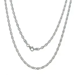 Cadena Plata Ley 925m maciza  unisex 50 cm. eslabón calabrote 4.8 x 3