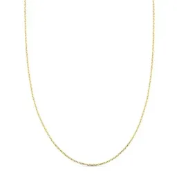 Cadena Oro 18k unisex 45 cm. forzada maciza ancho eslabón 0.75 mm.