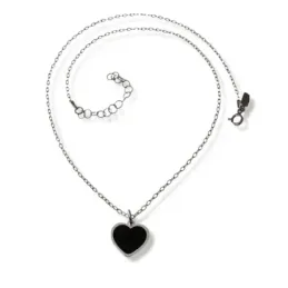 Gargantilla Plata Ley 925m mujer cadena forzada 1.5 mm. colgante cora
