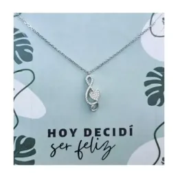 Gargantilla Plata Ley 925m mujer 42 cm. cadena forzada corazón clave