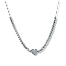 Gargantilla Plata Ley 925m mujer 38 cm. cadena cardano bolas 3 mm. de