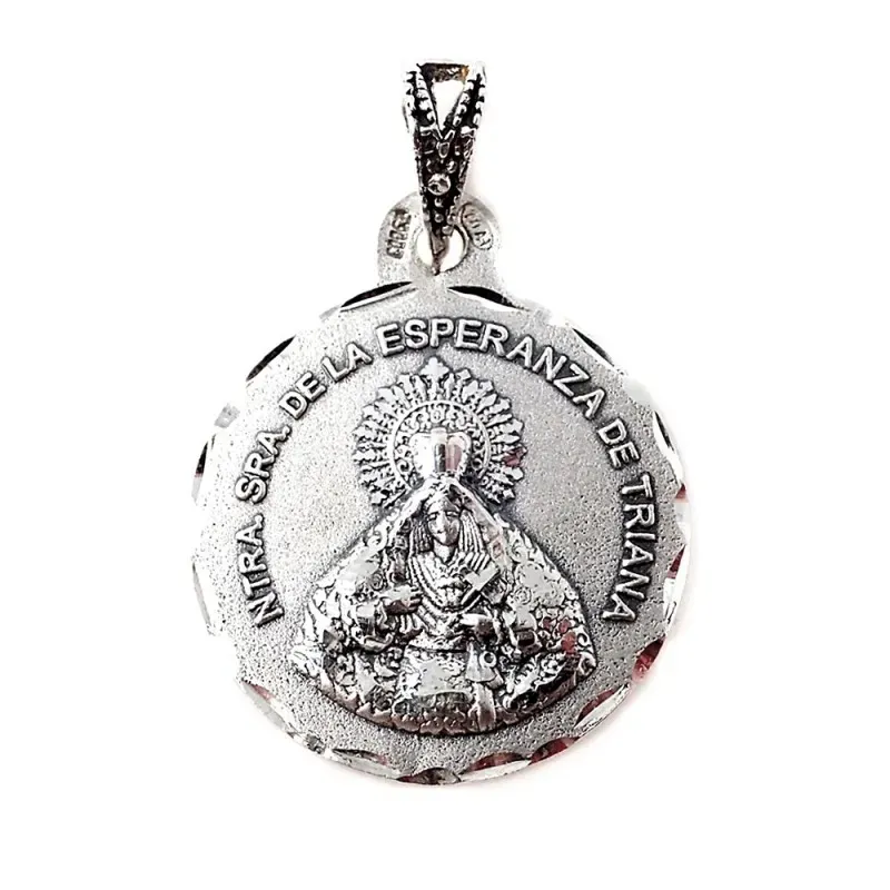 Nuestra Señora Esperanza de Triana Sevilla medalla plata Ley 925m mac
