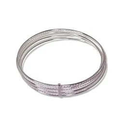 Semanario Pulsera en Plata de Ley 925m de 60 mm. diámetro interior ar