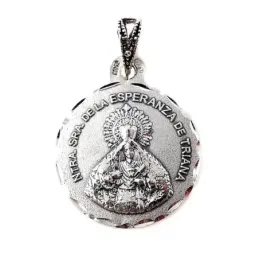 Nuestra Señora Esperanza de Triana Sevilla medalla plata Ley 925m mac