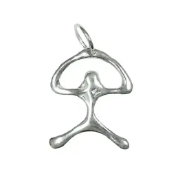Colgante plata ley 925m Indalo liso 20mm. [AB3648]