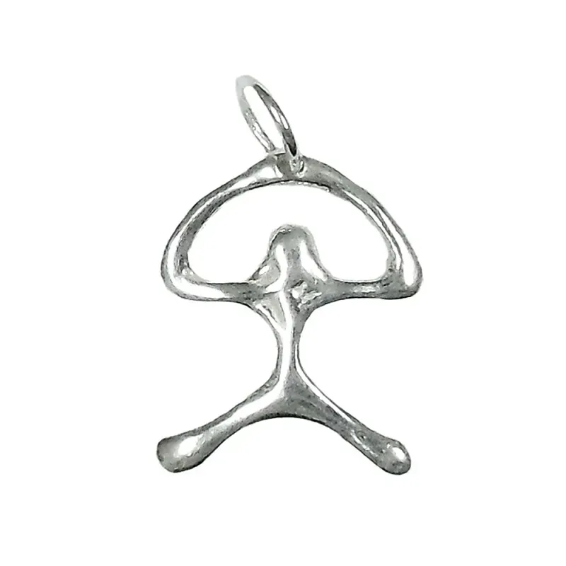Colgante plata ley 925m Indalo liso 20mm. [AB3648]