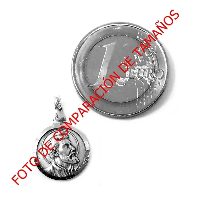 Medalla Plata Ley 925m San Francisco Javier 13mm. [AB9289]