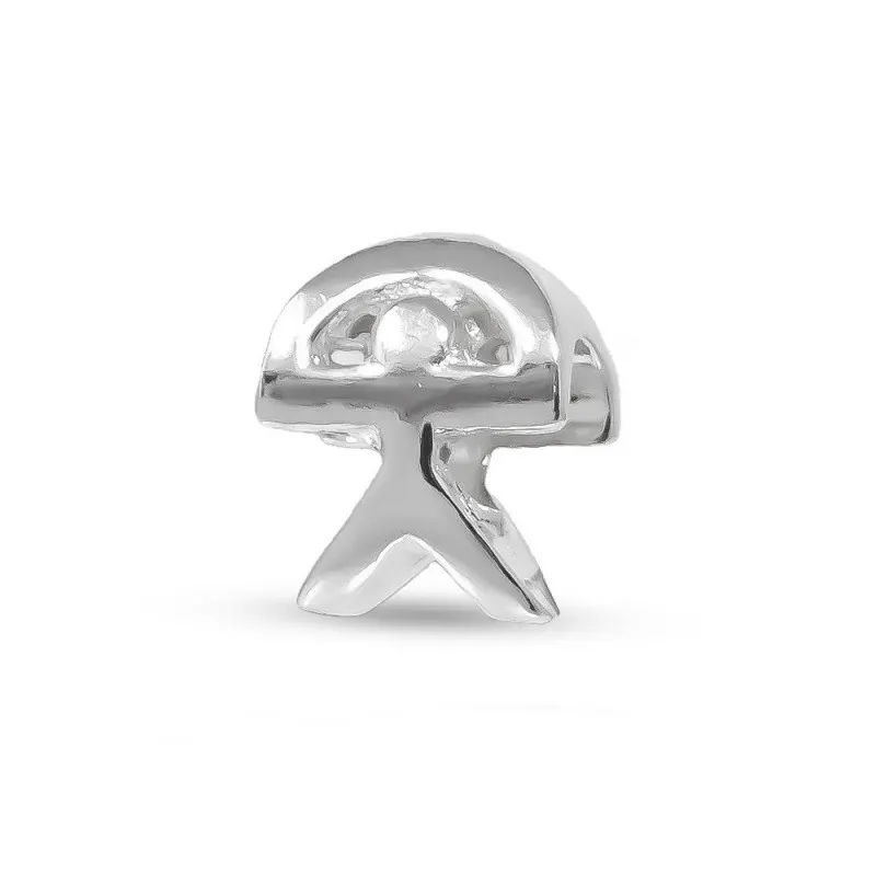 Abalorio Charm Indalo Plata Ley 925 amuleto 12 x 9 mm.