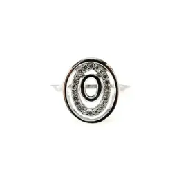 Juego plata Ley 925m rodiado piedras circonitas completo [AB0840]
