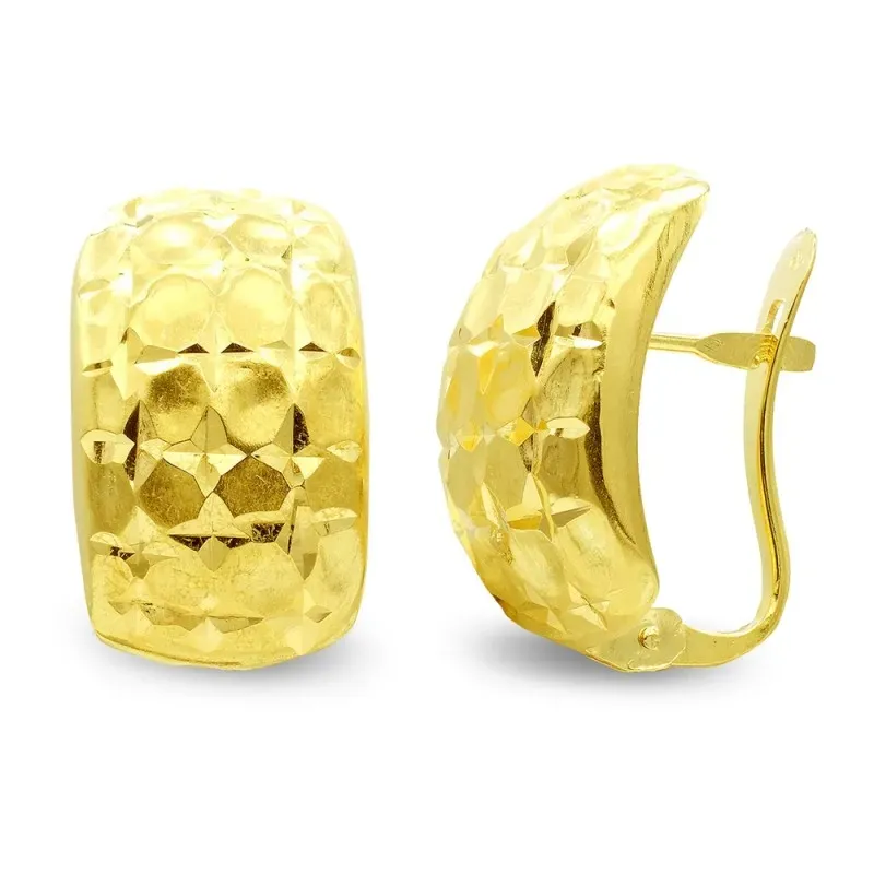 Pendientes oro 18k mujer lapidados cierre palillo catalán