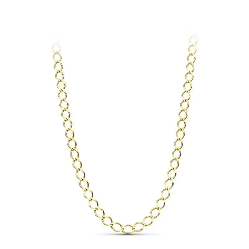 Cadena oro 18k unisex 50 cm. maciza rombo