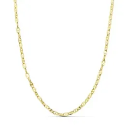 Cadena oro 18k unisex 50 cm. ancla hueca 2.5 mm. reasa