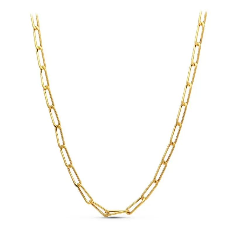 Cadena oro 18k unisex 67 cm. bilbao hueca