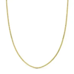 Cadena oro 18k unisex 40 cm. barbada hueca 1.5 mm.