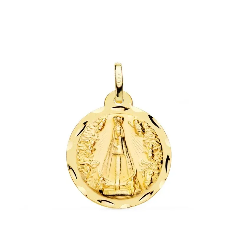 Virgen Ntra. Sra. Begoña Medalla Oro 9k unisex 20 mm. tallada