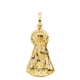 Virgen de los Desamparados Colgante Oro 9k unisex 26 mm. silueta