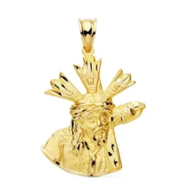 Cristo del Gran Poder de Sevilla Colgante Oro 9k unisex 28 mm. siluet