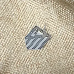 Atlético de Madrid Colgante Plata Ley 925m macizo 23 mm. escudo actua