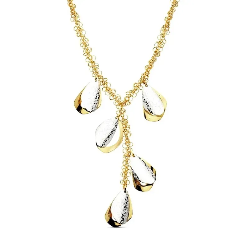 Gargantilla oro 18k bicolor 44cm. 19,40gr. [AB3163]