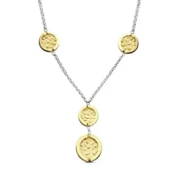 Gargantilla oro 18k bicolor laser 45cm. 20,15gr.  [AB3422]