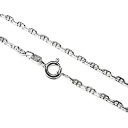 Cadena plata Ley 925m 60 cm. forzada marina 0,60 mm. lisa [AB3518]
