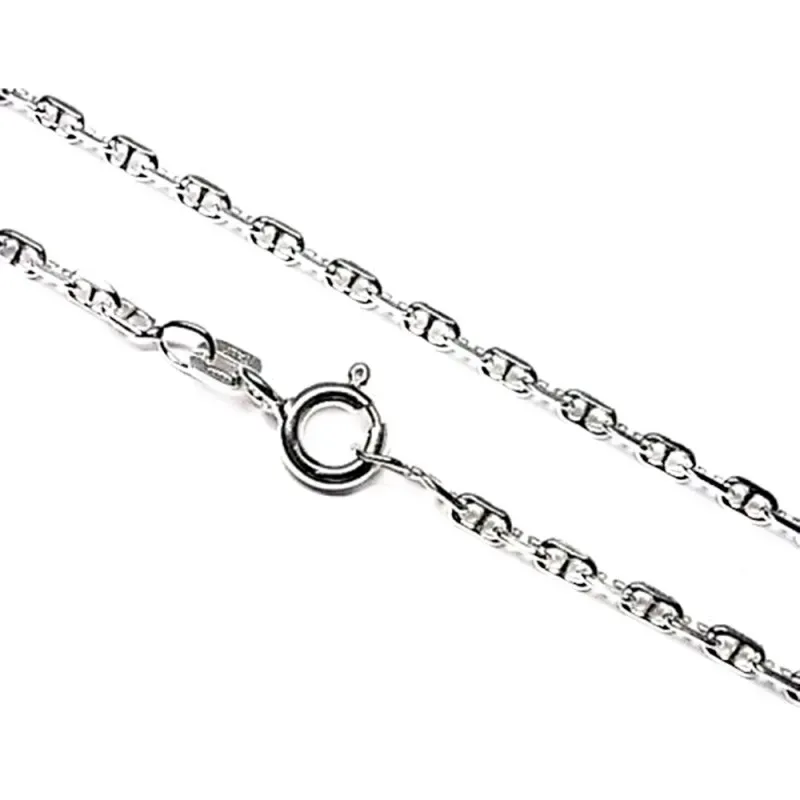 Cadena plata Ley 925m 60 cm. forzada marina 0,60 mm. lisa [AB3518]