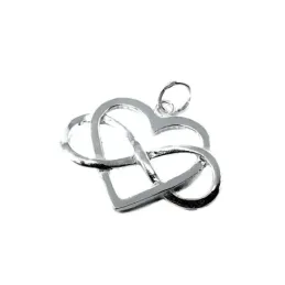 Colgante plata Ley 925m corazón infinito 31mm. calado mujer
