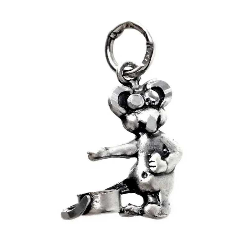 Colgante plata Ley 925m ratoncito Pérez 17mm. para pegar diente