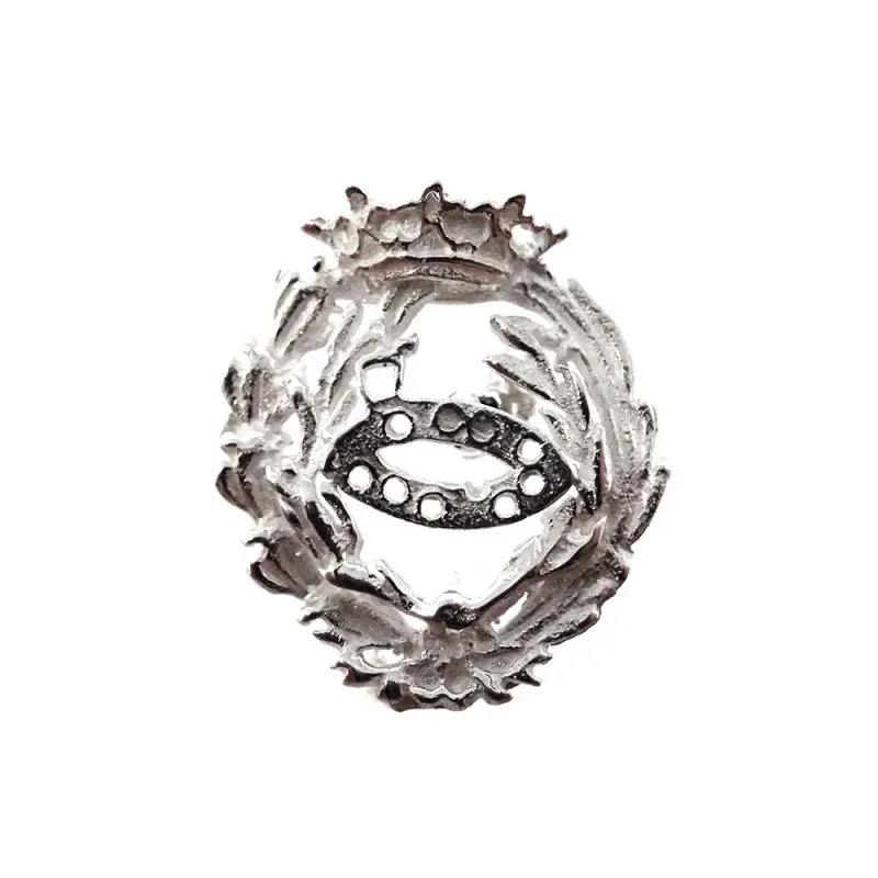 Insignia profesional Ciencias Biológicas escudo plata Ley 925m 17 mm.