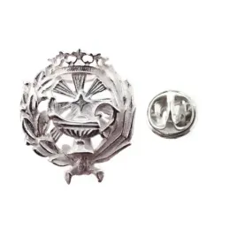 Insignia profesional Ciencia Químicas escudo plata Ley 925m 18 mm. pi