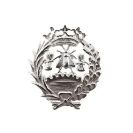Insignia profesional Económicas escudo plata Ley 925m 18 mm. pin cier