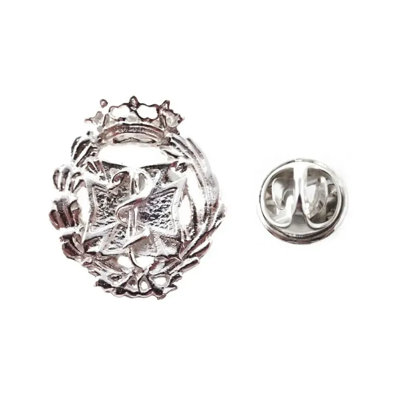 Insignia profesional Odontología escudo plata Ley 925m  mm. pin cierr