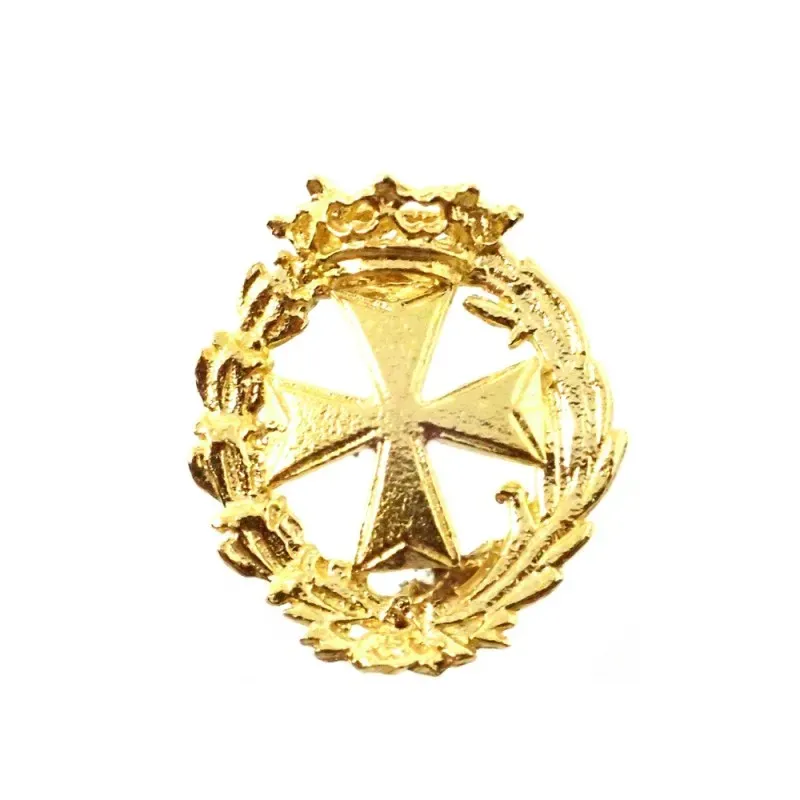 Insignia profesional ATS escudo oro 18k 18 mm. pin cierre trasero lat