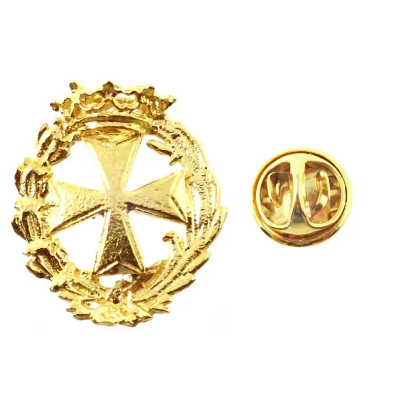 Insignia profesional ATS escudo oro 18k 18 mm. pin cierre trasero lat