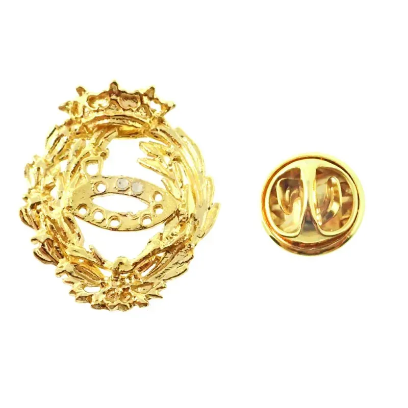 Insignia profesional Ciencias Biológicas escudo oro 18k 17 mm. pin ci