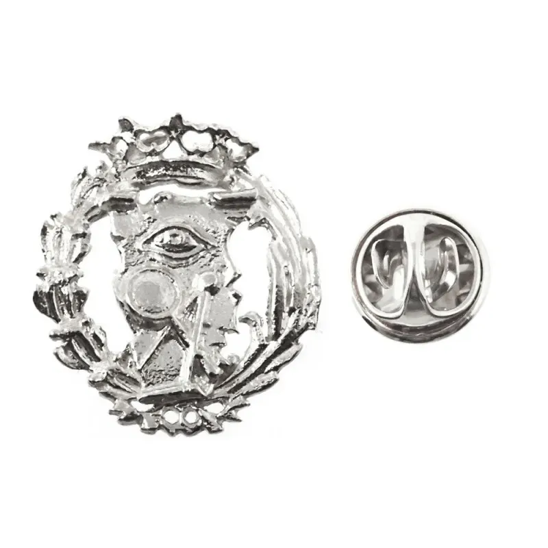 Insignia profesional Ciencias Exactas escudo oro 18k 16 mm. pin cierr