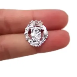 Insignia profesional Ciencias Exactas escudo oro 18k 16 mm. pin cierr