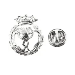 Insignia profesional Fisioterapia escudo plata Ley 925m 18 mm. pin ci