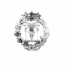 Insignia profesional Ingeniero Telecomunicaciones escudo plata 925m L