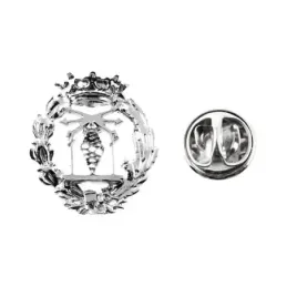 Insignia profesional Ingeniero Telecomunicaciones escudo plata 925m L