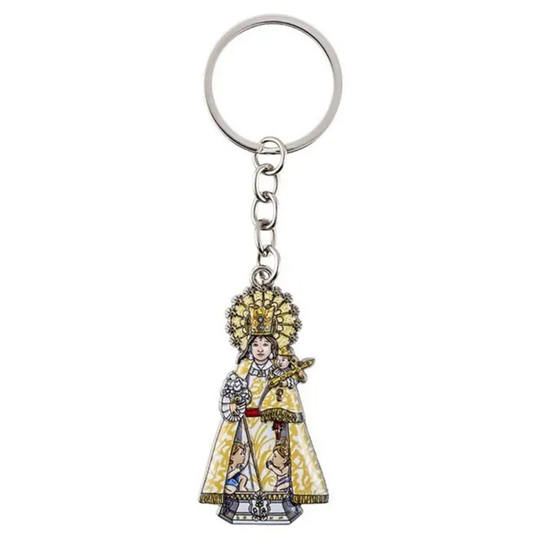 Virgen Desamparados Llavero metálico 5.5 cm. patrona de Valencia esma
